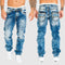 Jeans Baggy a Gamba Larga – Effetto Lavato – Vita Bassa – Jeans da Uomo