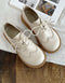 Chaussures Oxford pour Femme à Bout Carré Large