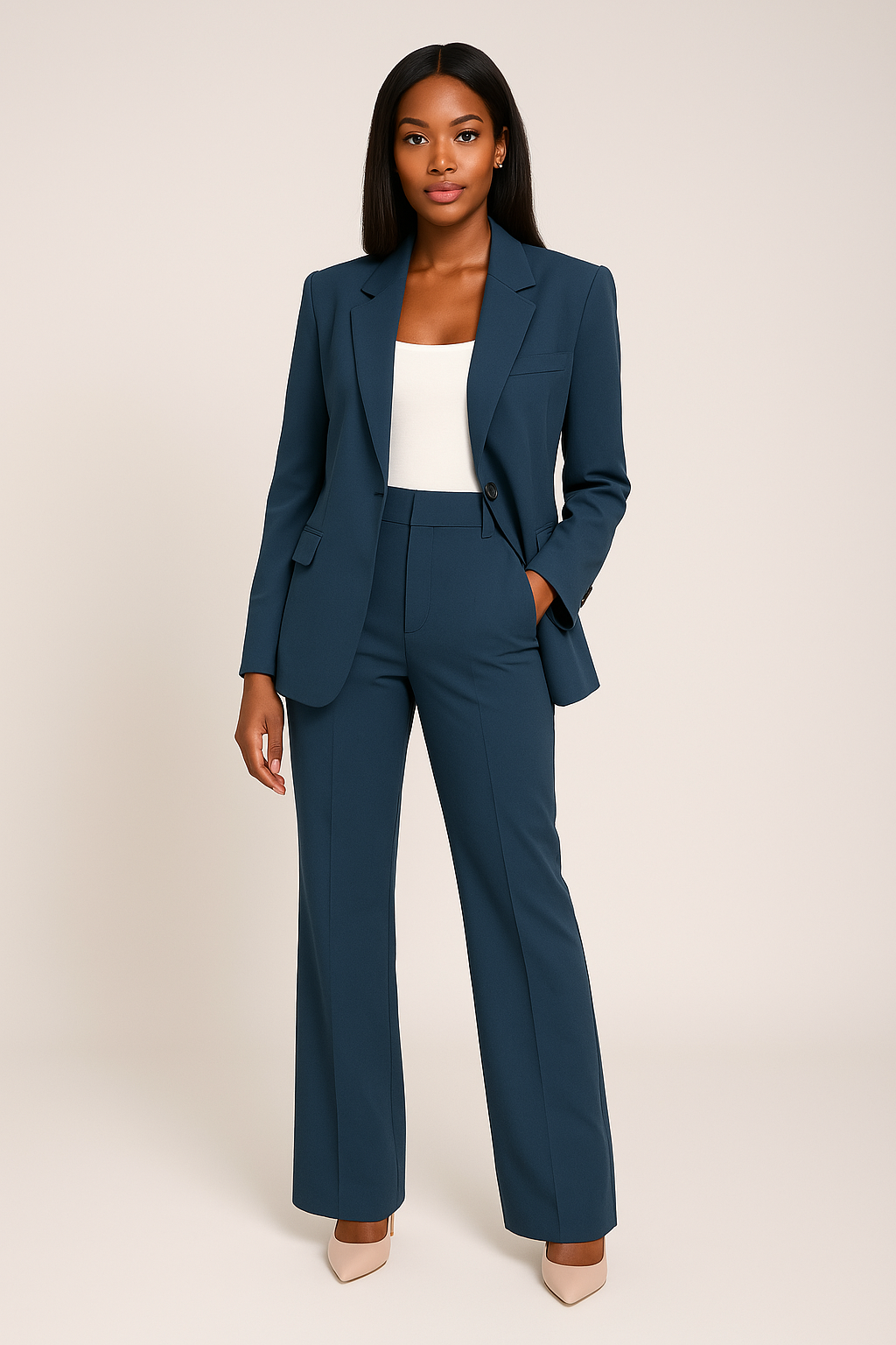 Elegante Completo da Donna Blazer e Pantaloni per Ufficio ed Eventi