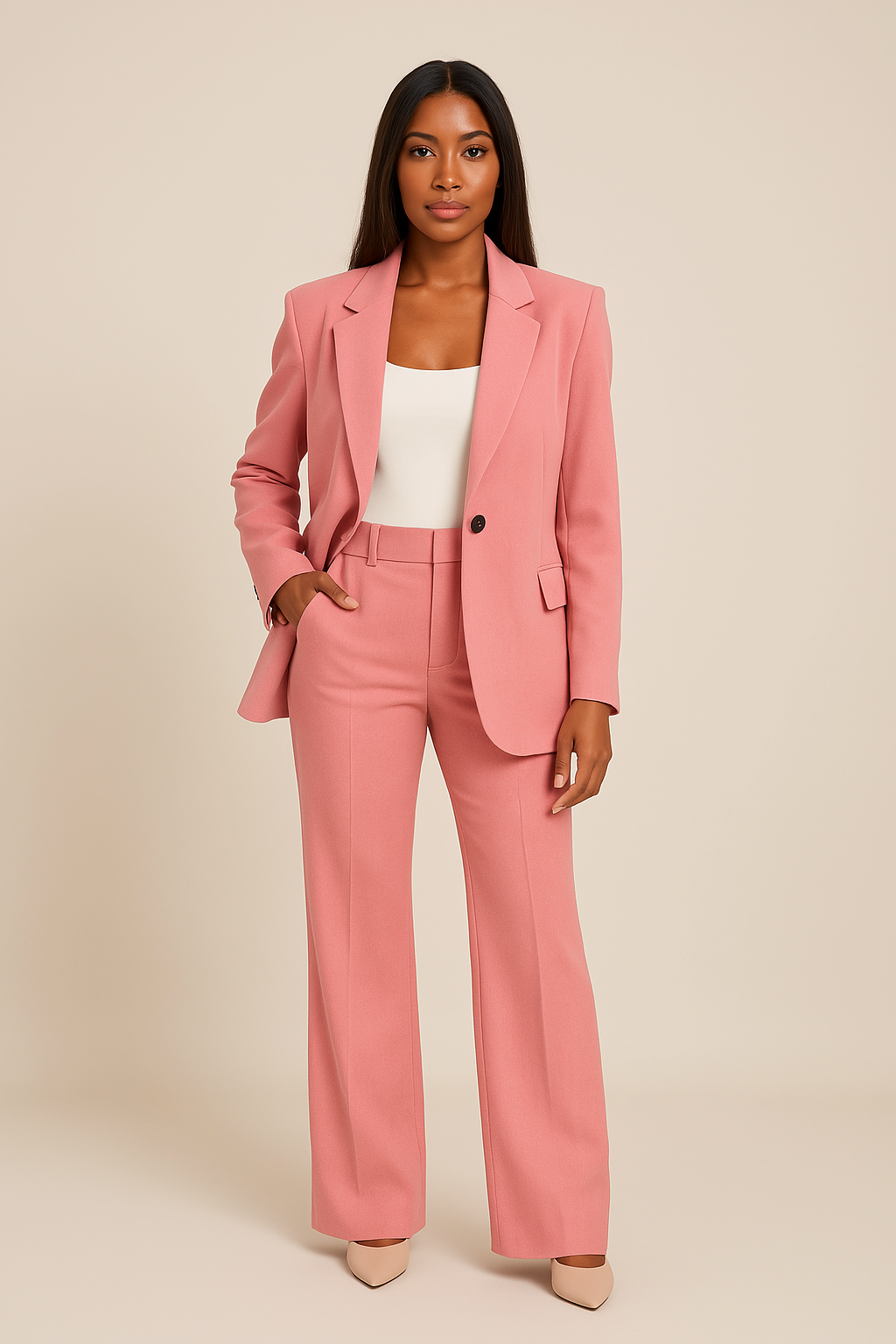 Elegante Completo da Donna Blazer e Pantaloni per Ufficio ed Eventi