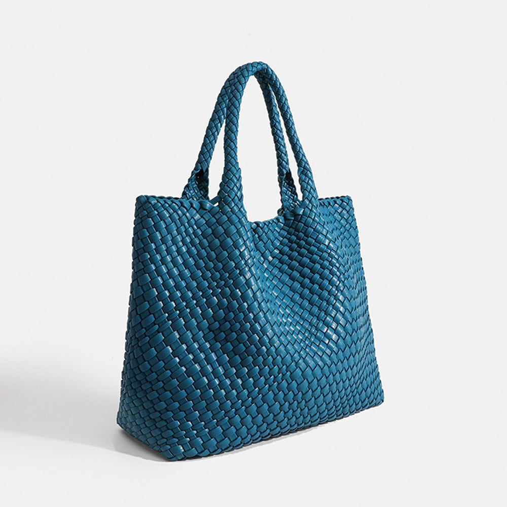 Borsa Shopper Donna Intrecciata con Doppi Manici