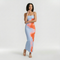 Vestido maxi sin tirantes estampado para mujer para la playa