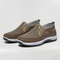 Chaussures homme décontractées sans lacets en tissu respirant avec semelle antidérapante pour l’extérieur