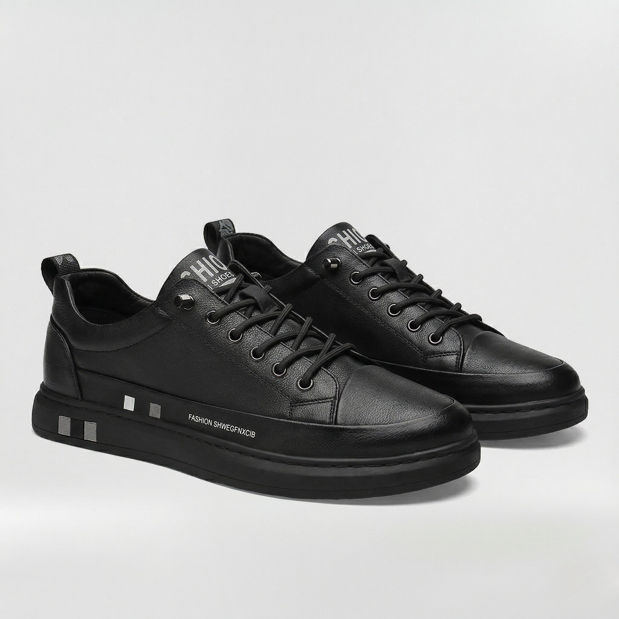 Sneakers Uomo Casual in Pelle Sintetica con Lacci Scarpe Basse Sportive Urbane
