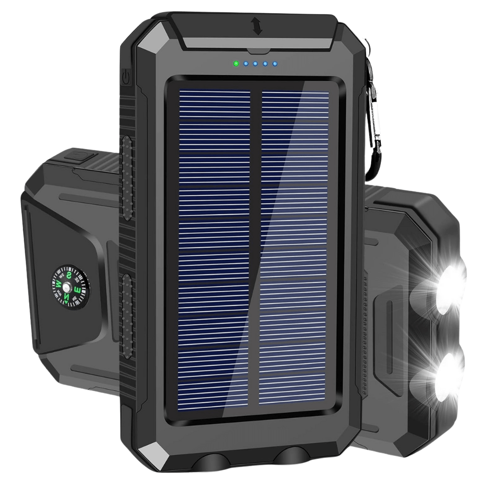 Power Bank Solare Impermeabile e Antiurto 10000 mAh