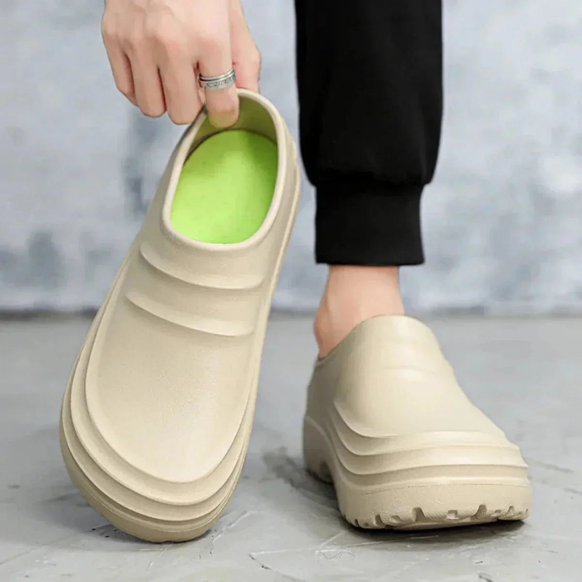 Zoccoli Slip-On Resistenti all'Acqua con Suola Ammortizzata