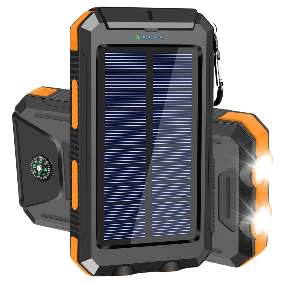 Power Bank Solare Impermeabile e Antiurto 10000 mAh
