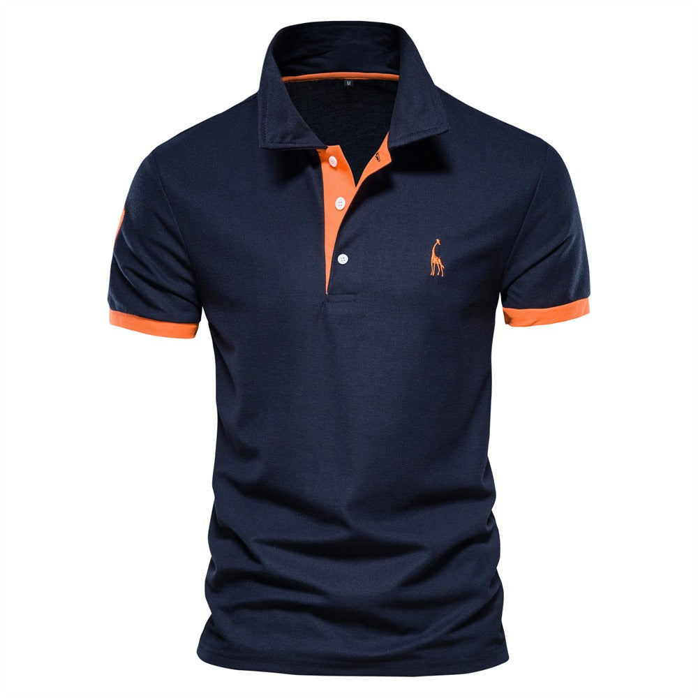 Polo Uomo a Maniche Corte in Cotone con Colletto Classico