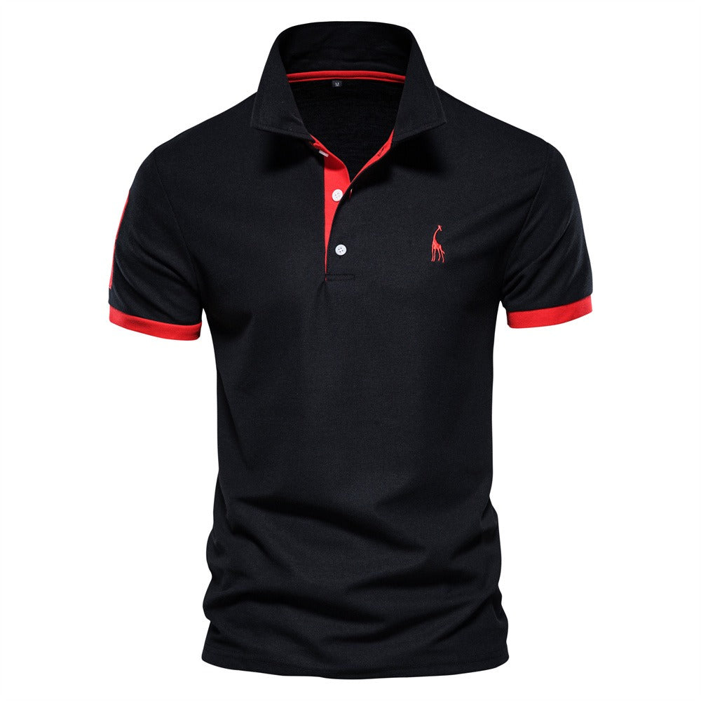 Polo Uomo a Maniche Corte in Cotone con Colletto Classico