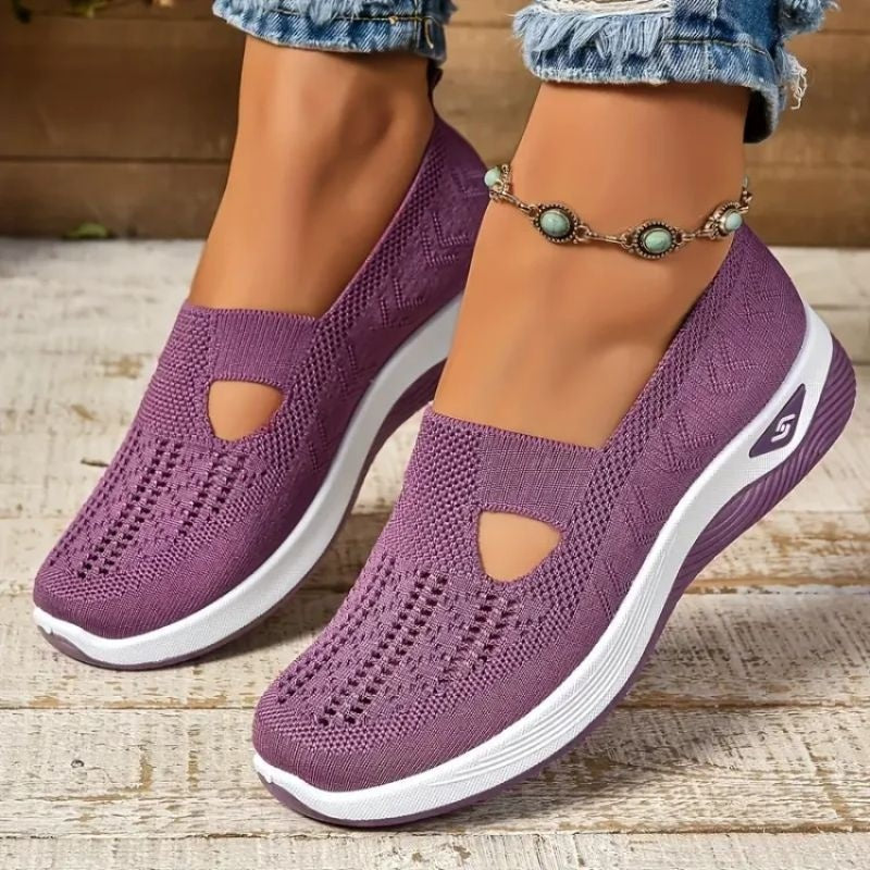 Alma | Women's Breathable Slip-On Sneakers with Cushioned Sole