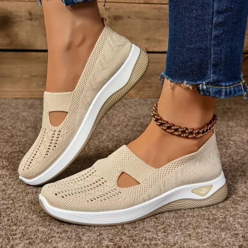 Alma | Women's Breathable Slip-On Sneakers with Cushioned Sole