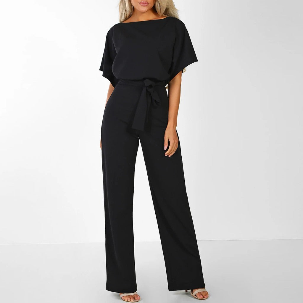 Tuta Donna Elegante a Gamba Larga con Cintura in Vita – Outfit Casual Chic Estivo