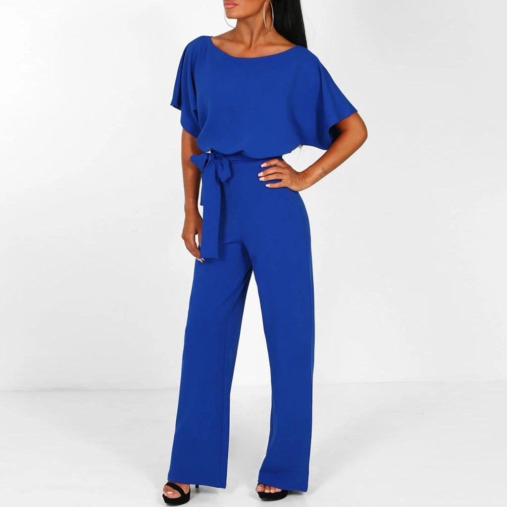 Tuta Donna Elegante a Gamba Larga con Cintura in Vita – Outfit Casual Chic Estivo