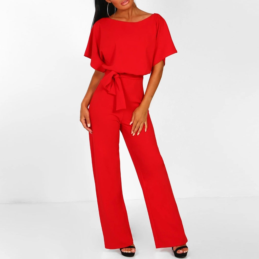Tuta Donna Elegante a Gamba Larga con Cintura in Vita – Outfit Casual Chic Estivo
