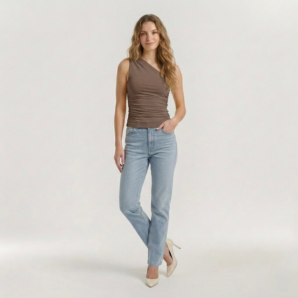 Top Canotta da Donna Slim Fit – Maglia Senza Maniche Basic Estiva