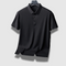 Poloshirt i let silke til mænd