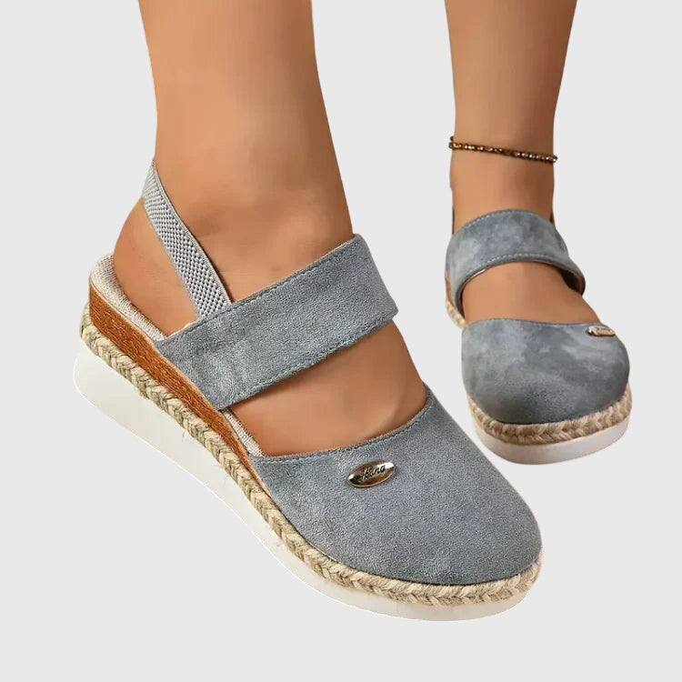 Sandalia para mujer casual con correa elástica y suela cómoda
