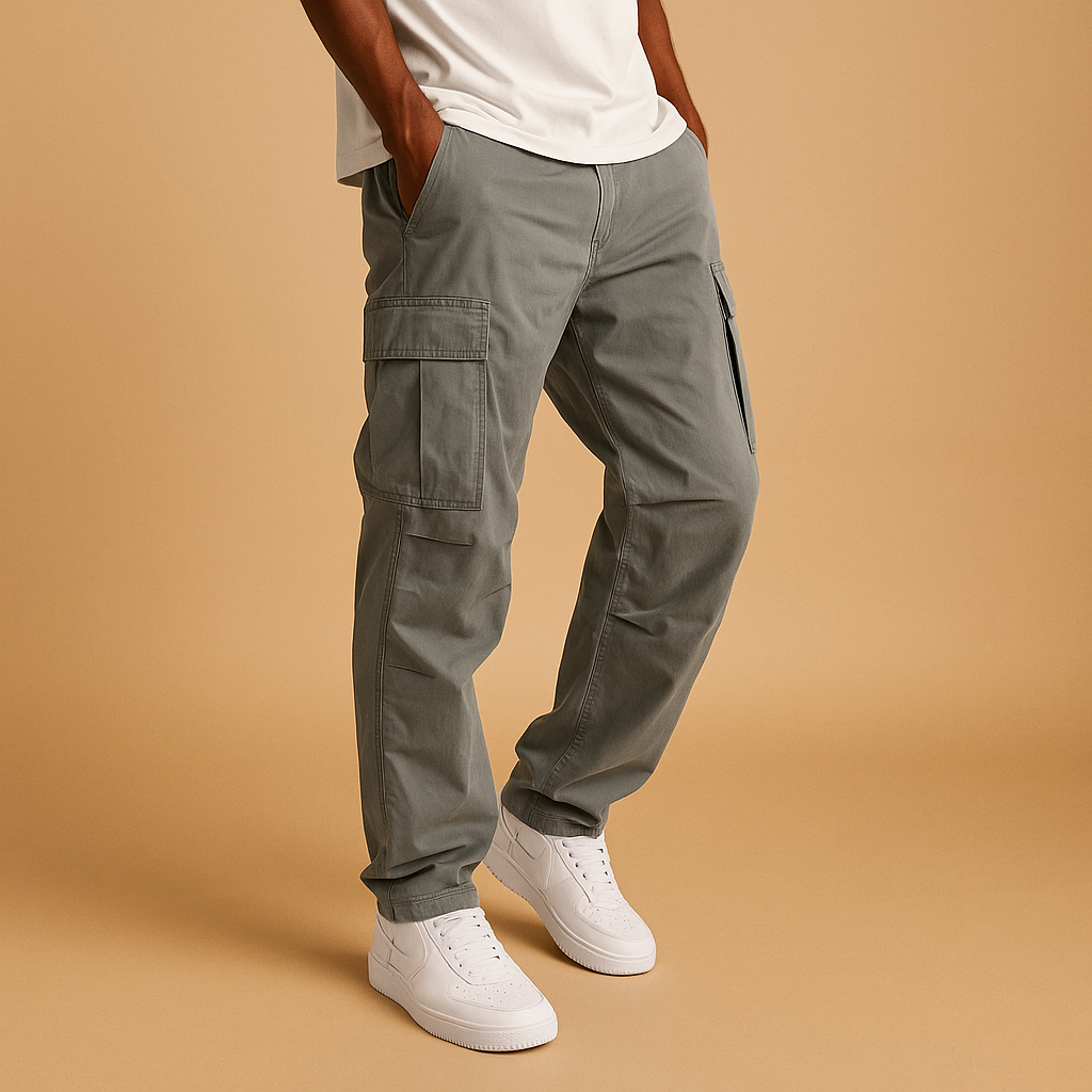 Pantaloni Cargo Jogger da Uomo con Tasche Multifunzione