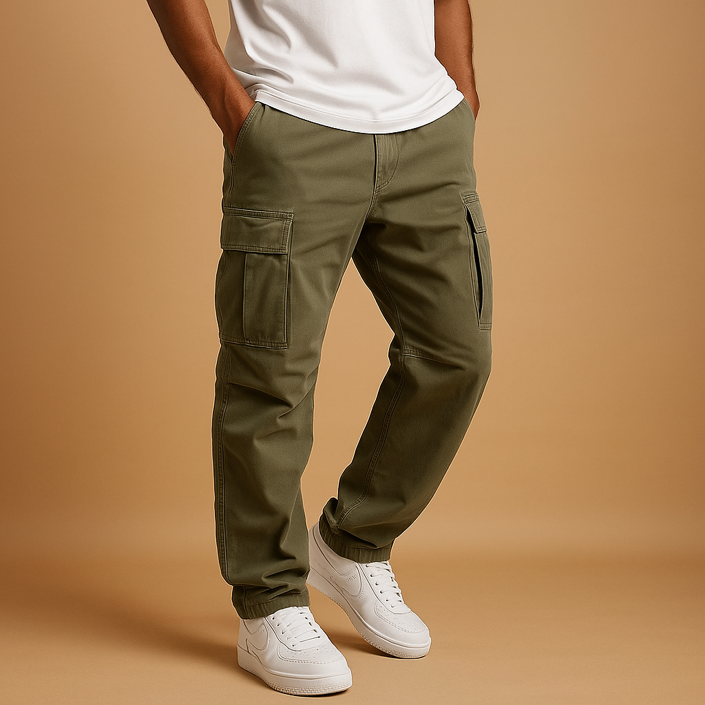 Pantaloni Cargo Jogger da Uomo con Tasche Multifunzione