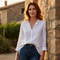 Clara | Women's Linen Shirt with Buttons
