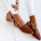 Cristina | Ballerines Slingback Tressées Femme