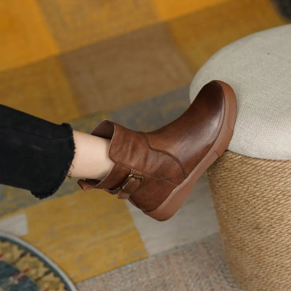 Botines vintage de estilo clásico