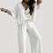 Ensemble femme 2 pièces avec blouse ample et pantalon palazzo