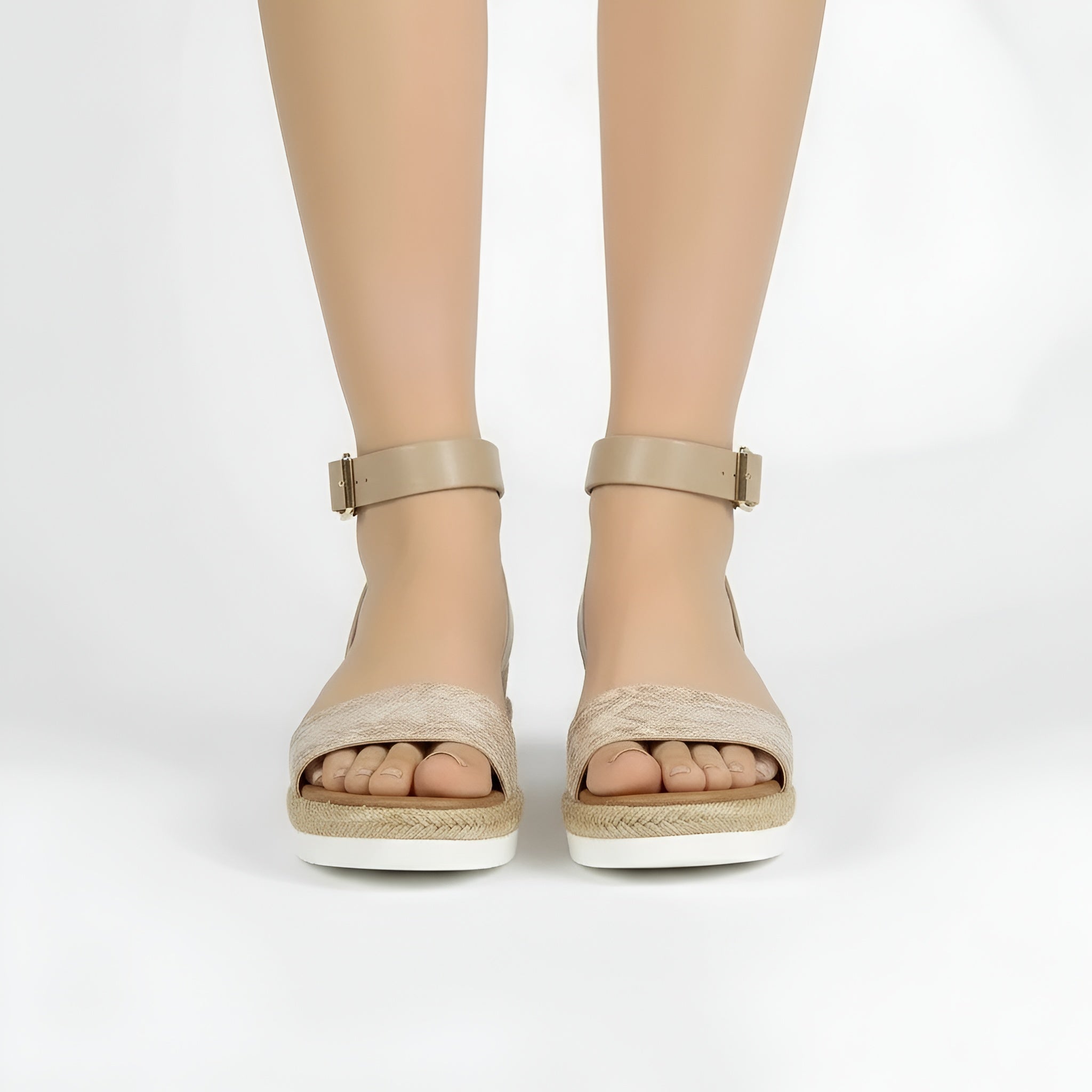 Sandali donna bassi cinturino caviglia suola piatta sandali estivi comodi casual