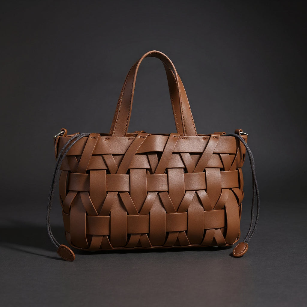 Borsa a mano intrecciata Camille