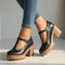 Mary Jane Stiletto Heels with T-Strap