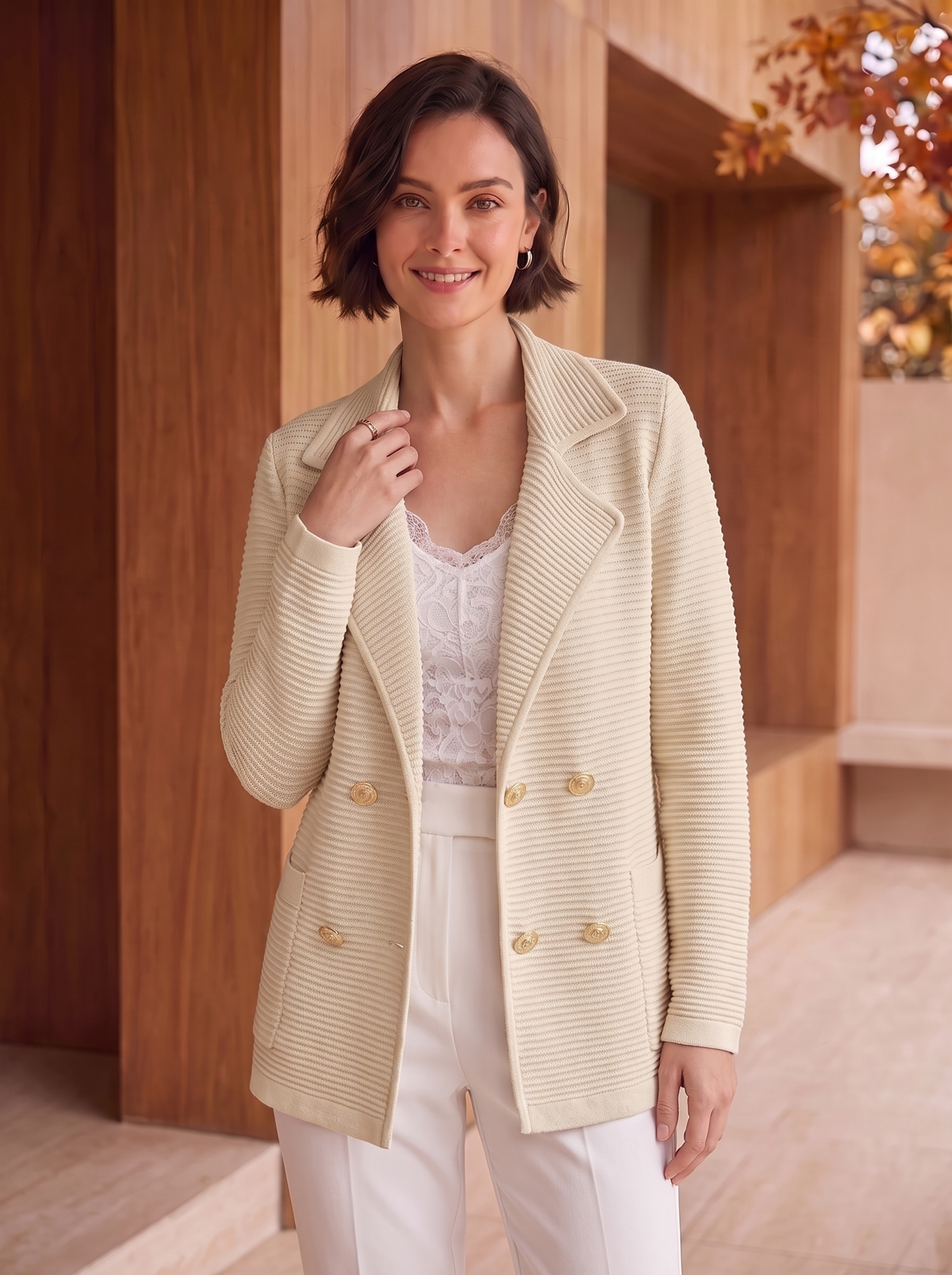 Blazer Doppiopetto Elegante da Donna
