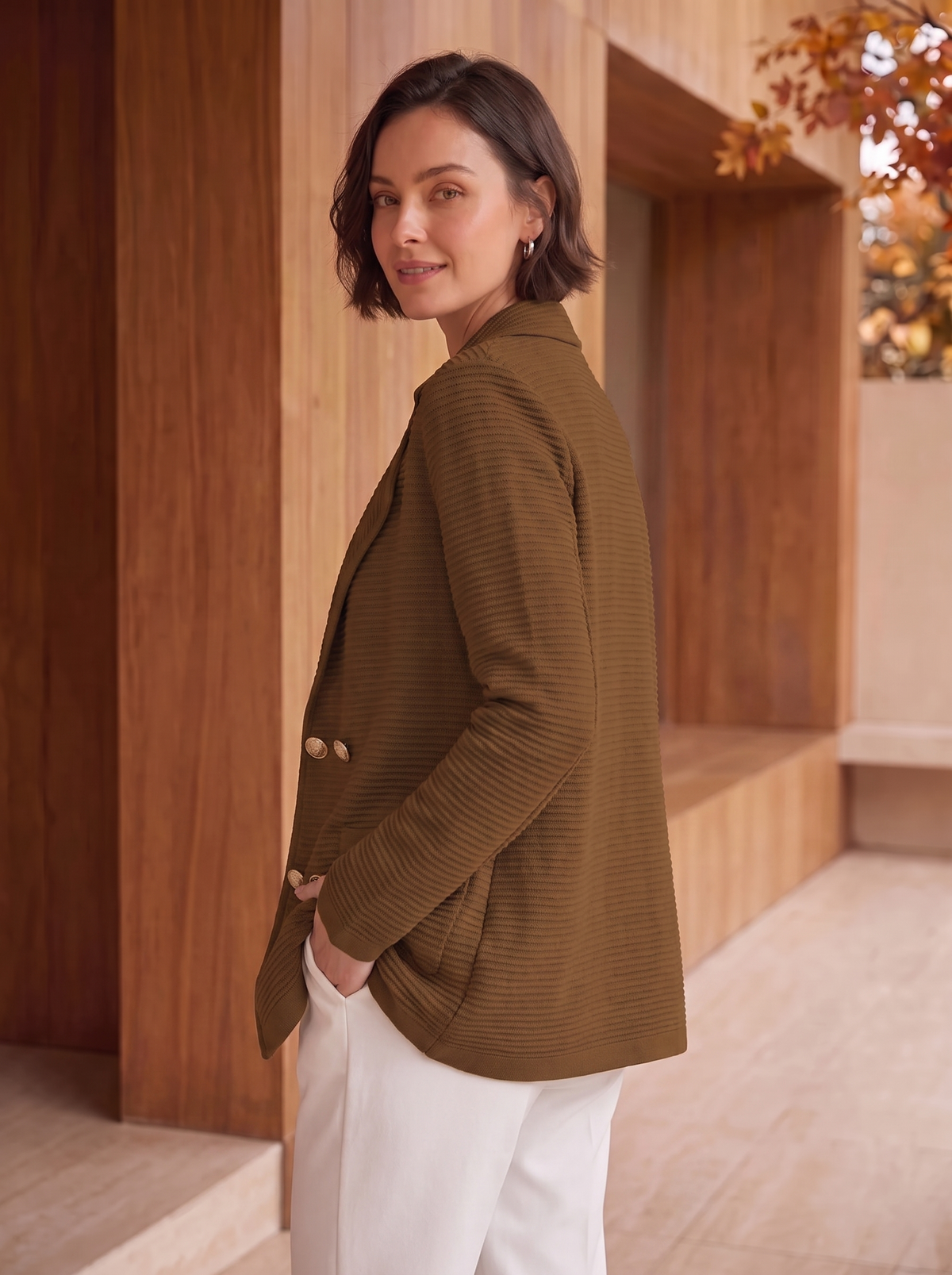 Blazer Doppiopetto Elegante da Donna