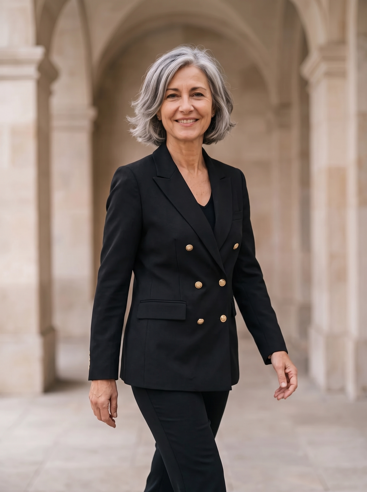 Blazer Doppiopetto Sartoriale da Donna