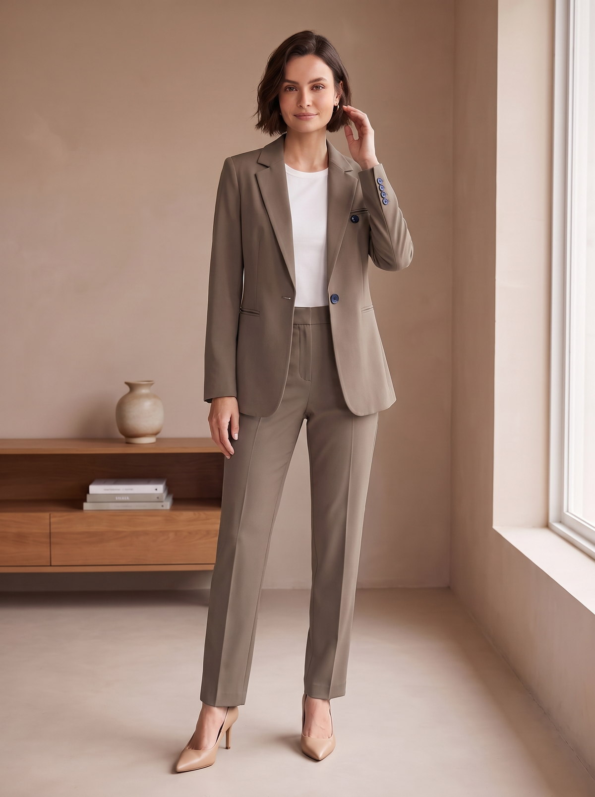 Completo Blazer e Pantaloni Elegante da Donna