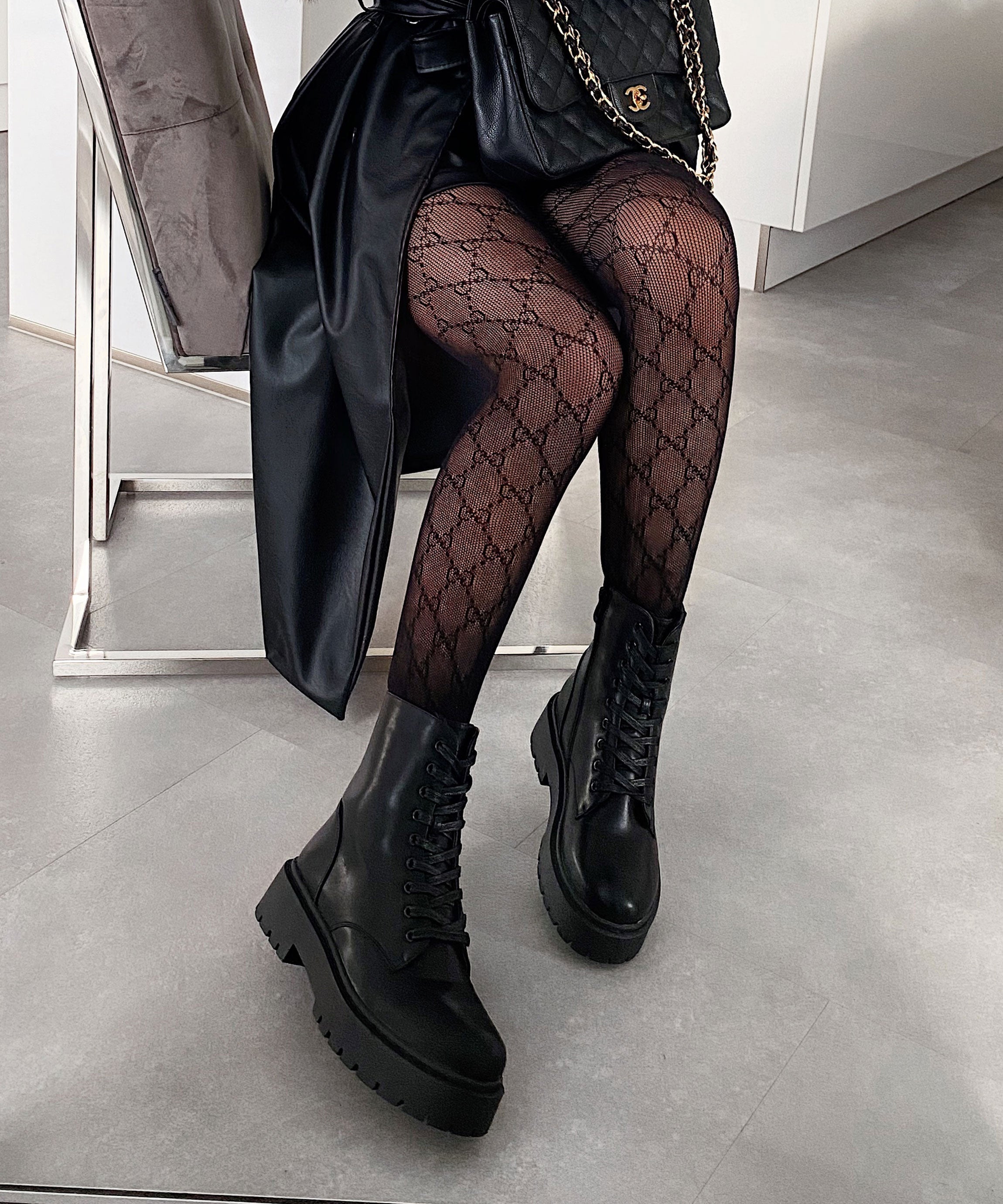 Women's Wedge Combat Boots | Lace-Up Boots with Thick Sole