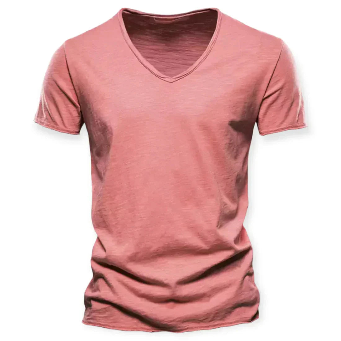 Ανδρικό T-shirt με V λαιμόκοψη