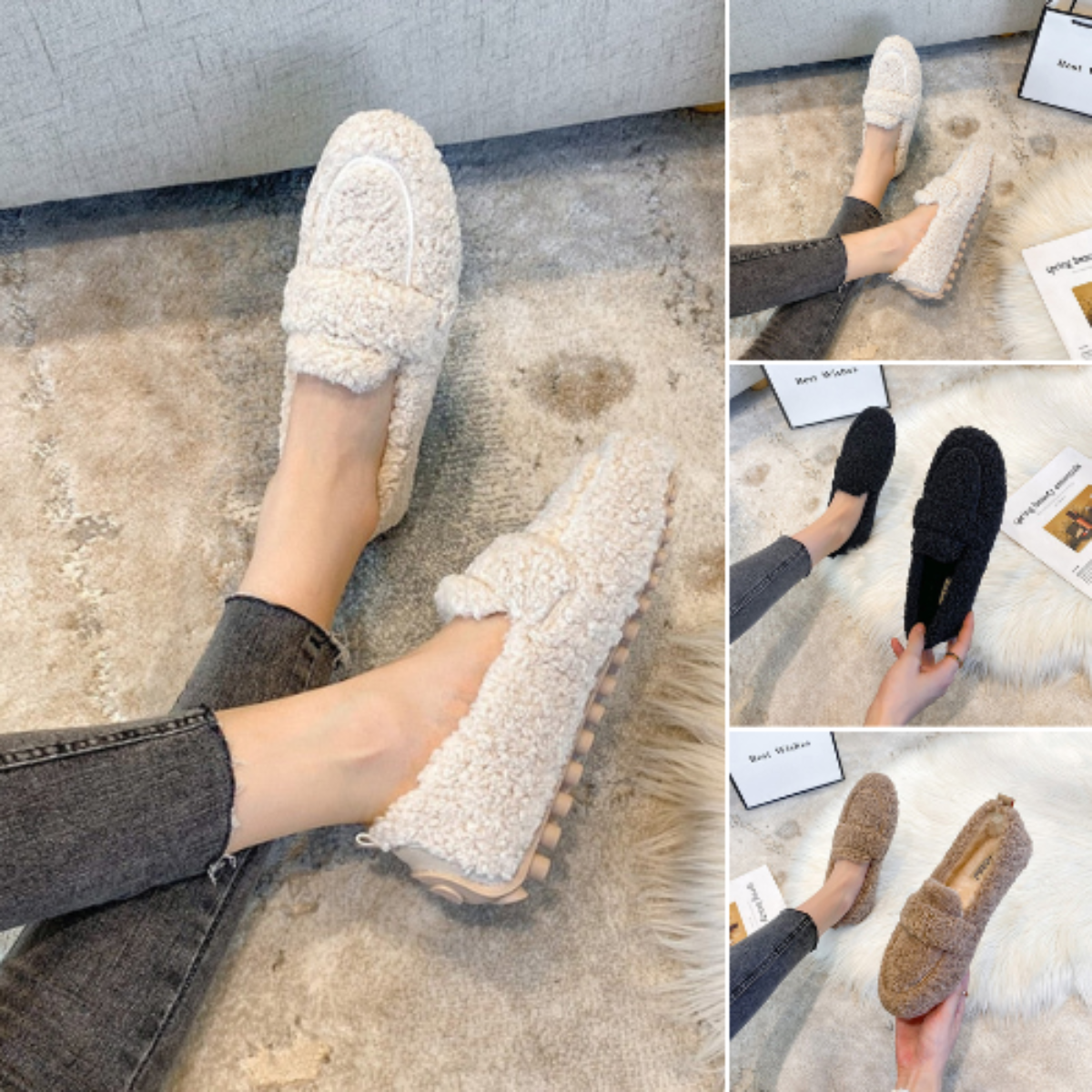 Elisja Scarpe Calde in Peluche