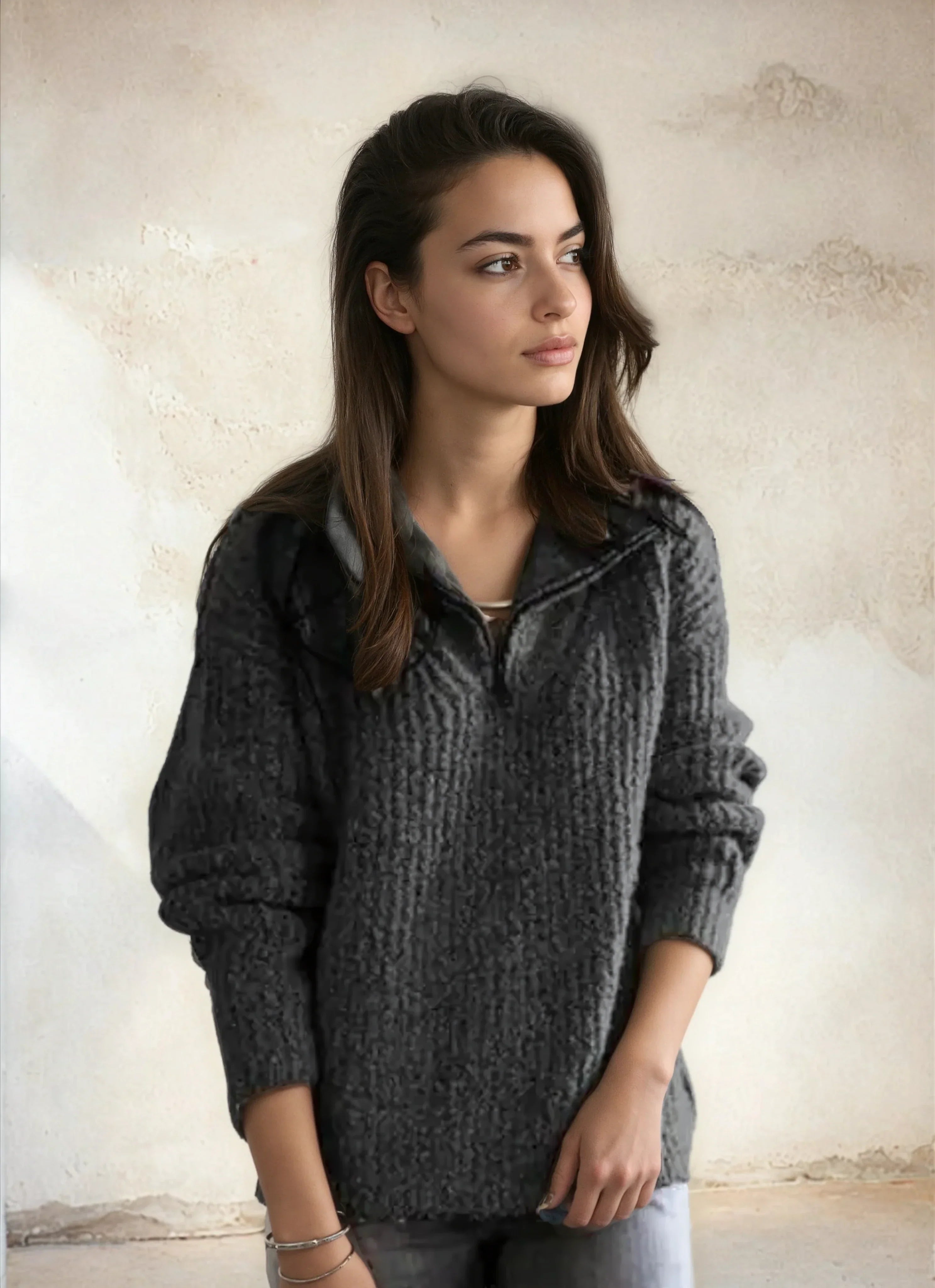 Adrianna™ Maglione Chic Half-Zip da Donna