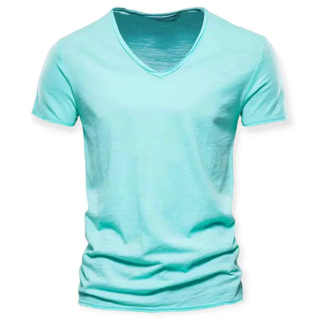 Ανδρικό T-shirt με V λαιμόκοψη