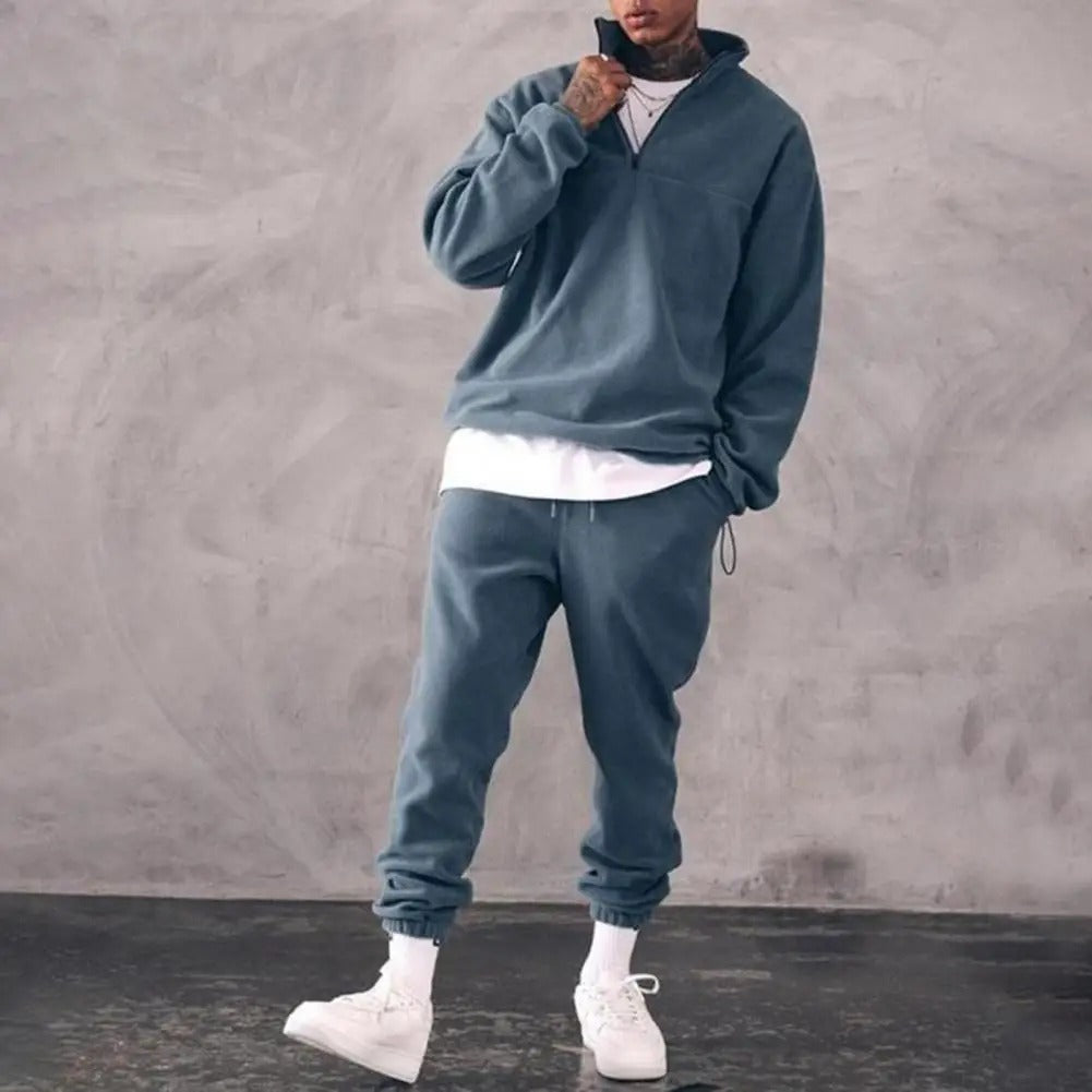 Tuta Uomo Casual con Felpa e Pantaloni Jogger