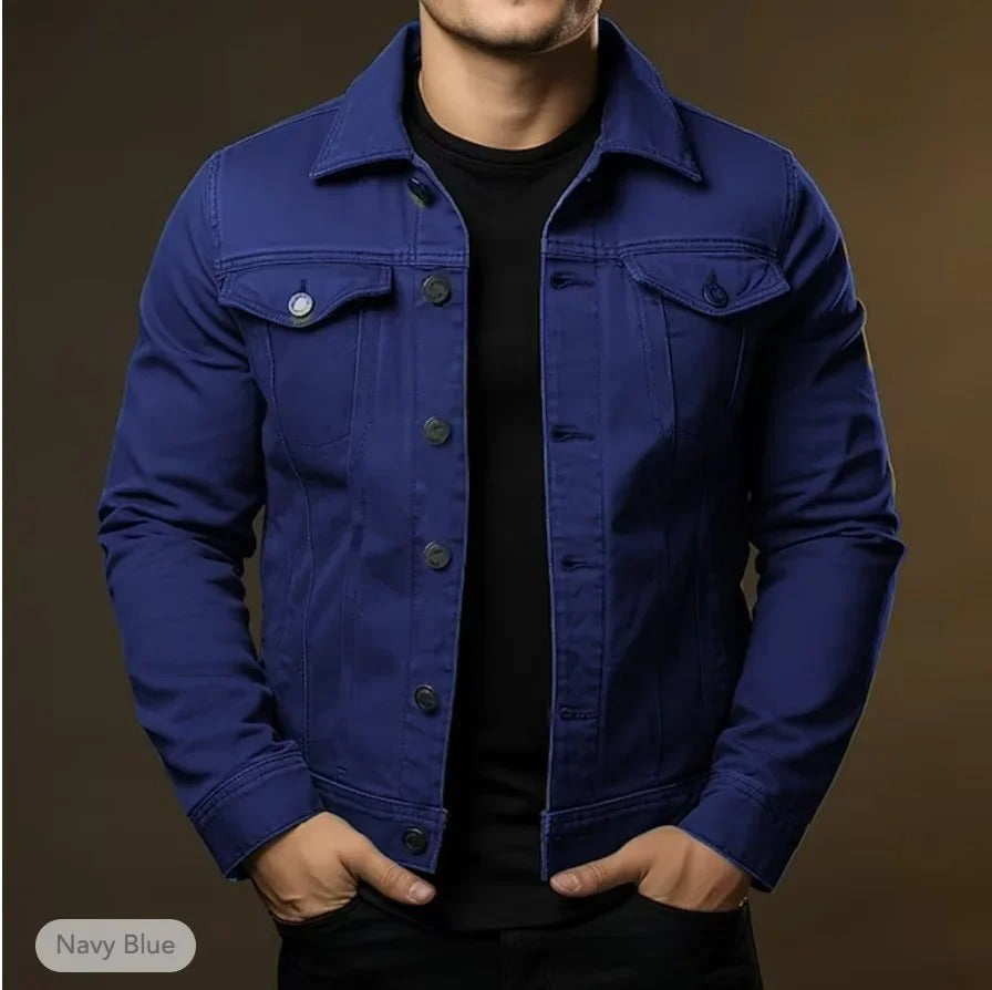 Giacca di Jeans Leggera da Uomo – Casual, Elegante e Ideale per la Primavera