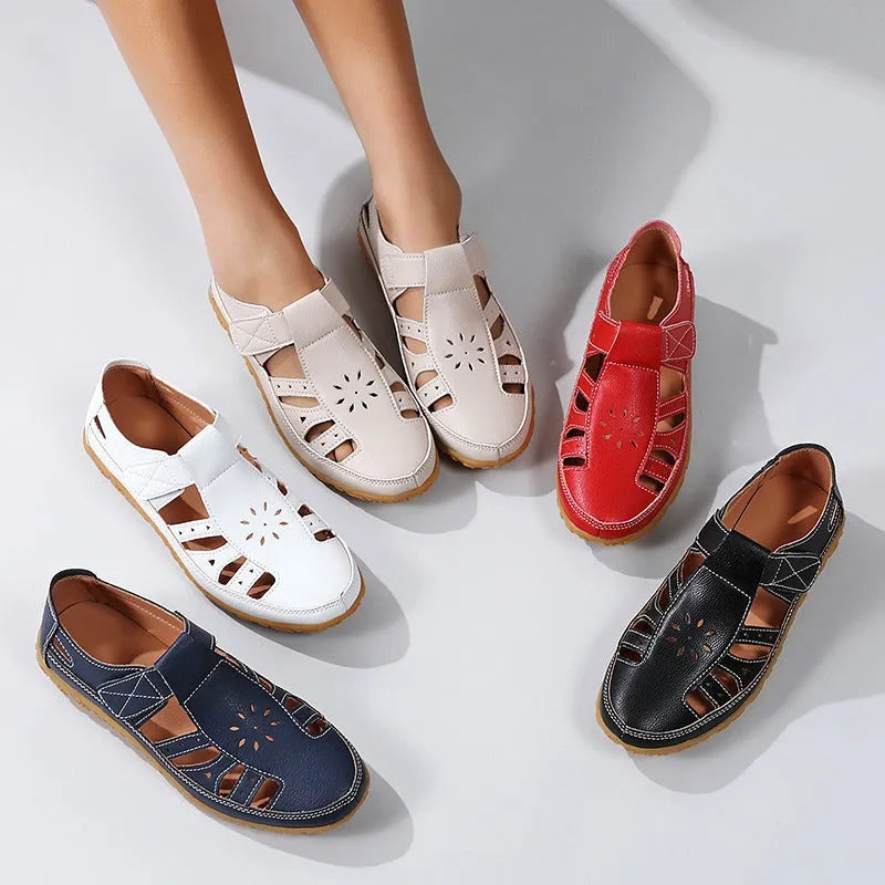 AIRFLEXA™ – Komfortable og justerbare damesandaler med velcro-lukning
