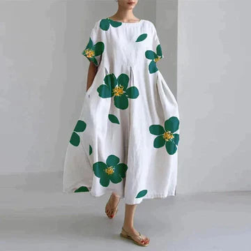 Zara Abito Donna – Stampa Floreale Elegante, Comfort Traspirante & Taglio Casual