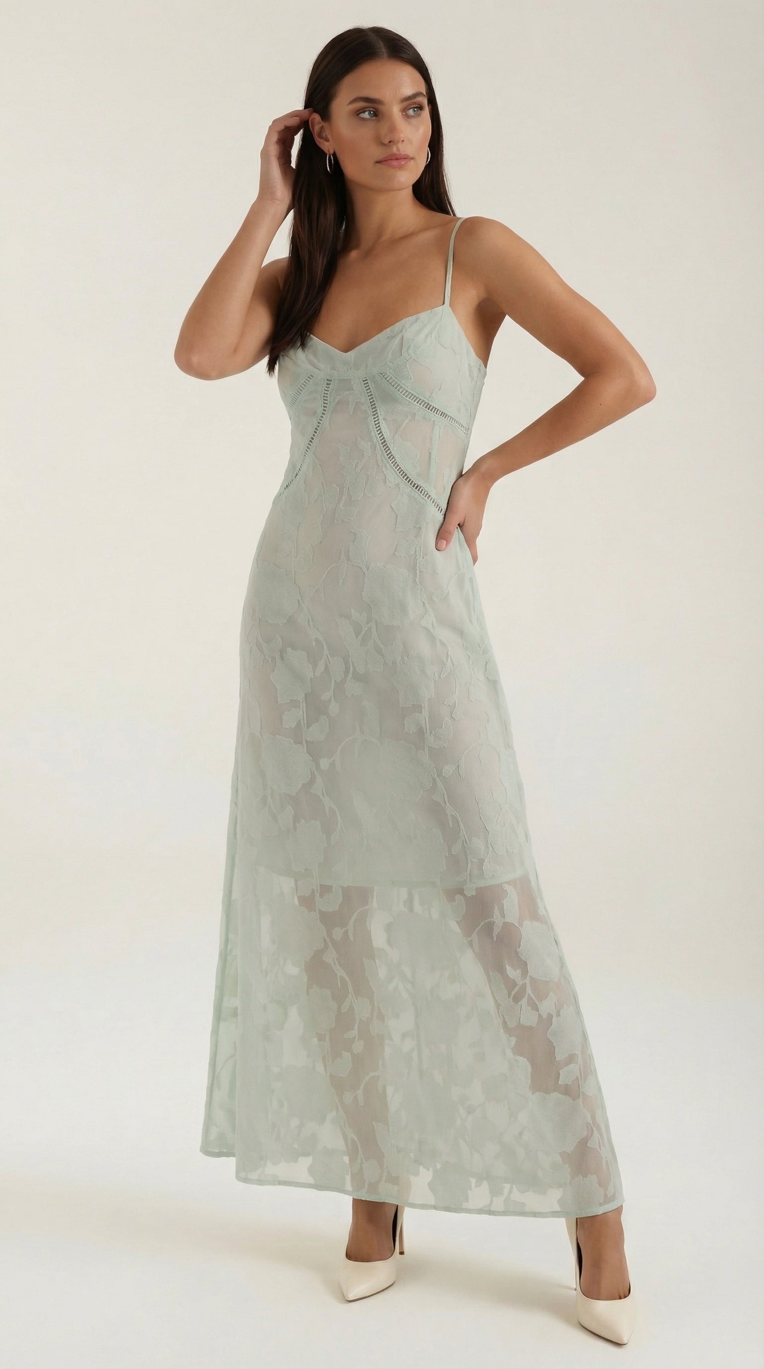 Arabelle maxi ruha jacquard anyagból