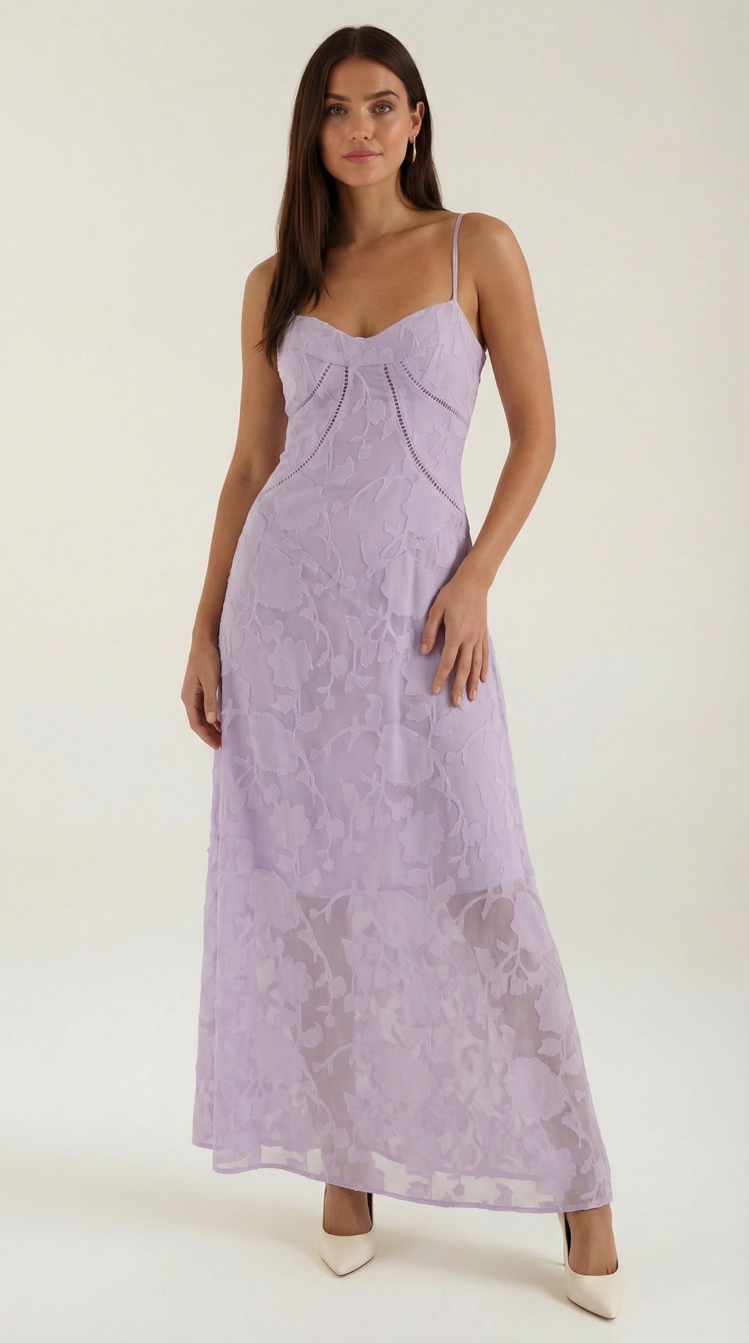 Arabelle maxi ruha jacquard anyagból