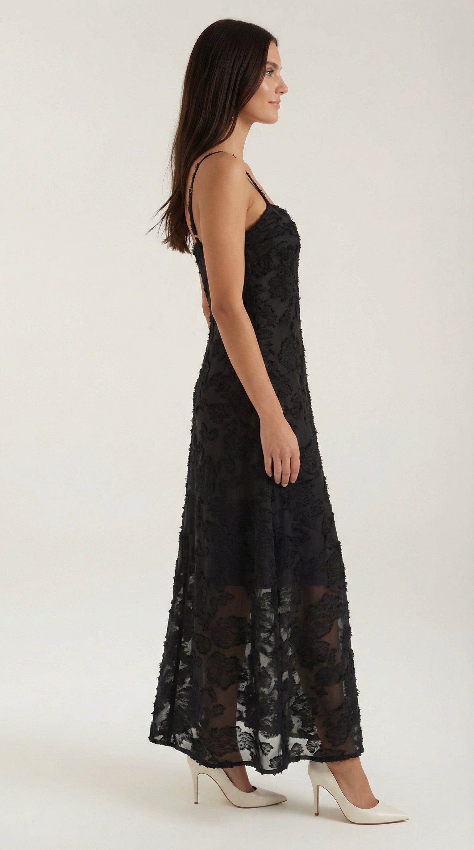 Arabelle maxi ruha jacquard anyagból