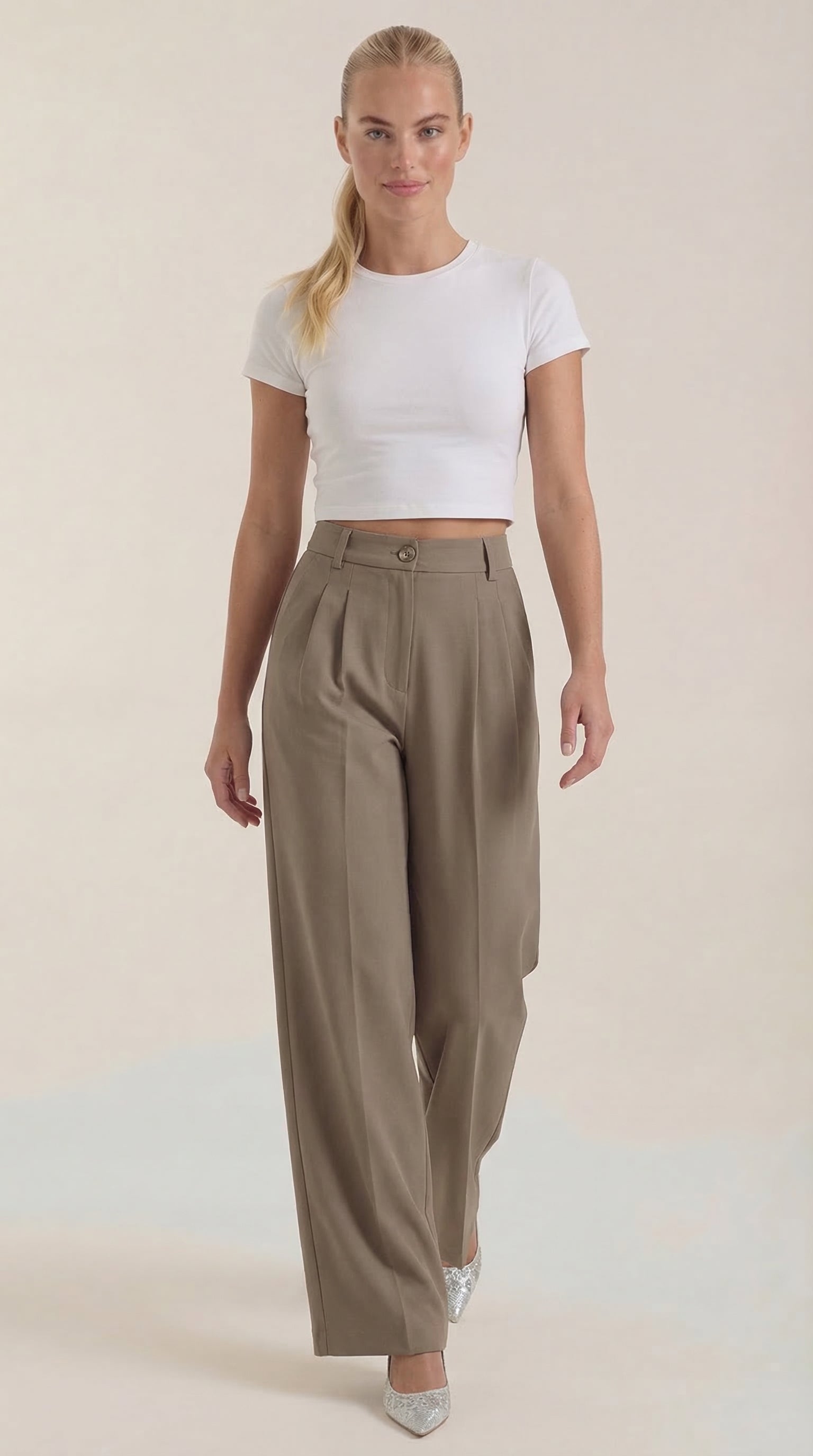 Rebecca Bürohose mit weitem Bein