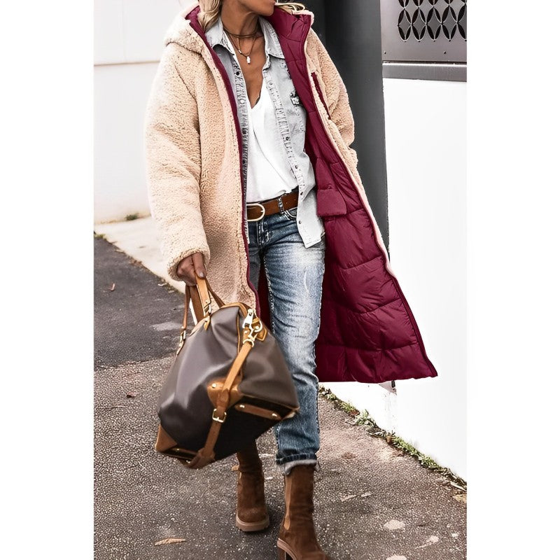 Cappotto Donna Lungo Imbottito con Interno Morbido