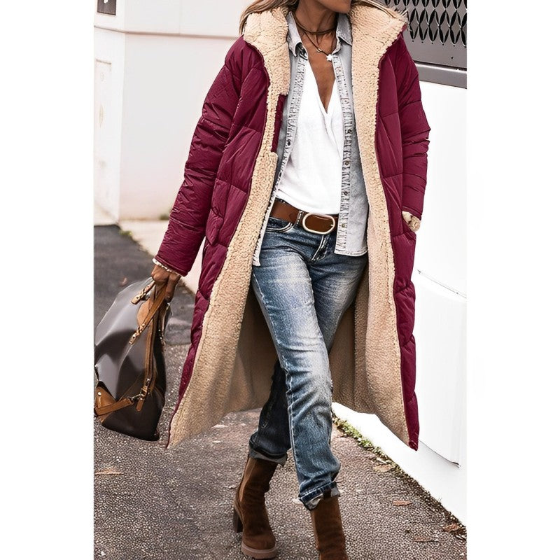 Cappotto Donna Lungo Imbottito con Interno Morbido