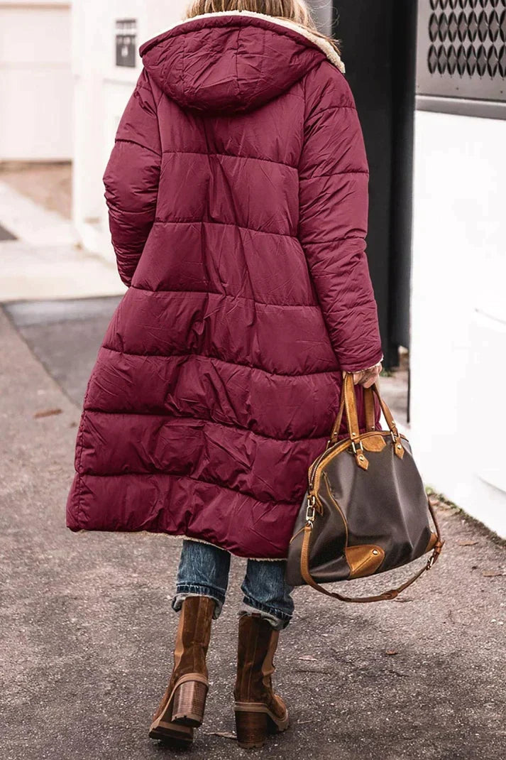 Cappotto Donna Lungo Imbottito con Interno Morbido